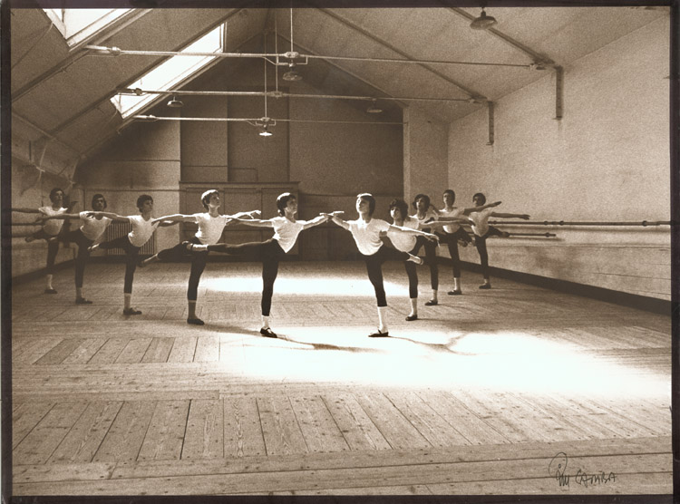 Young Dancers in Arabesque Position
