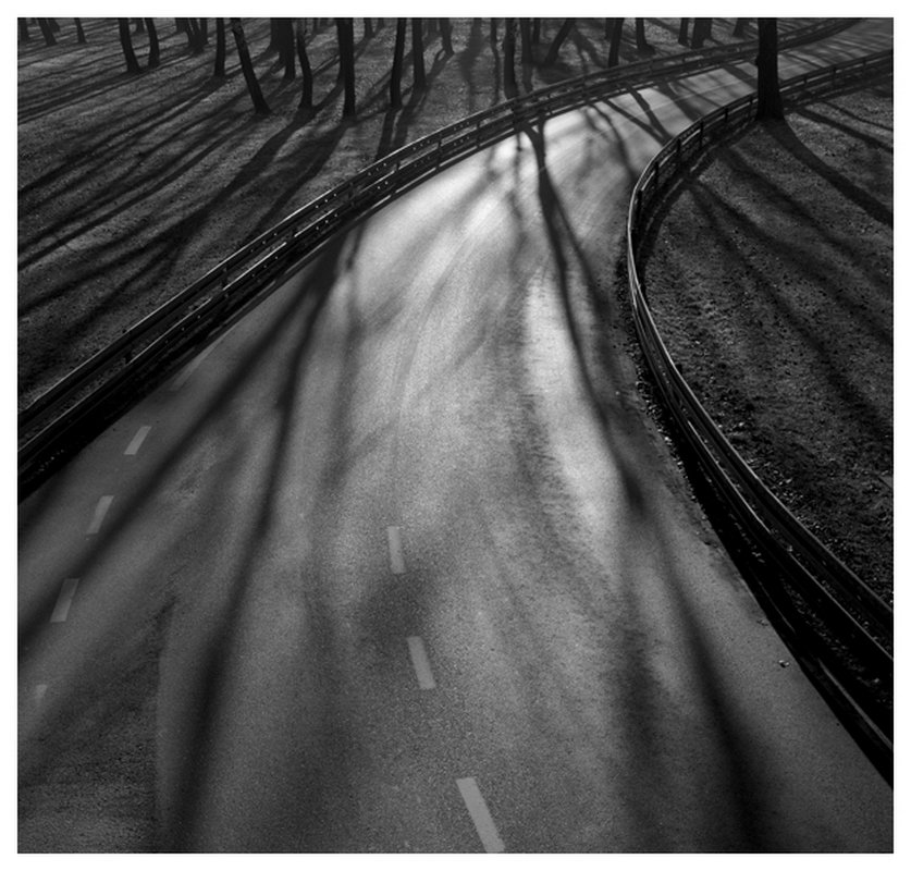 Road with Light and Shadows, Zagreb,Croatia