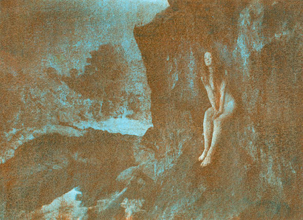 Linda #24 (Female Nude on Cliff Face)