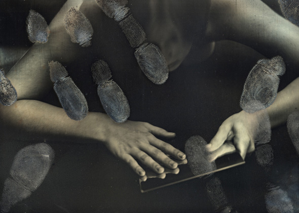 Plate in Distress (Female Nude with Finger Prints)