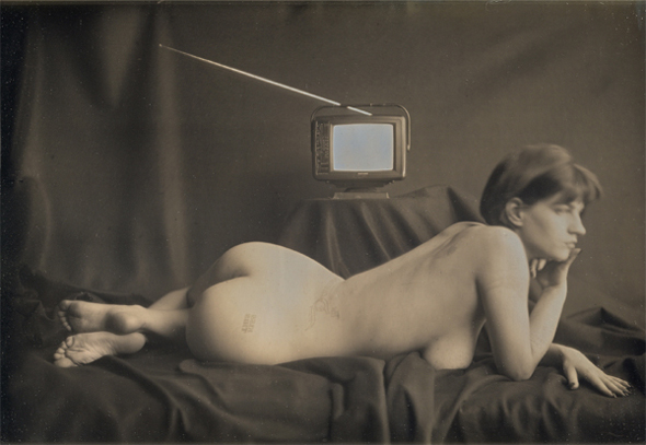 Libby (Female Nude with Television)