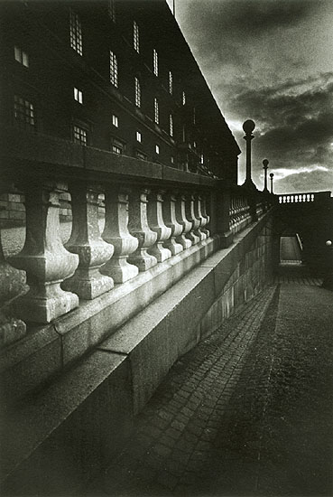 Stone Balustrade at Twilight