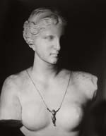 Marcel Marien - Still Life of Marble Female Bust with Crucified Christ
Click for more Images