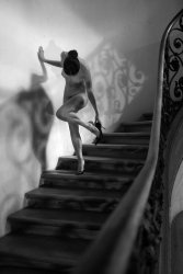 Stanko Abad�ic - Female Nude on Stairs in High Heels
Click for more Images